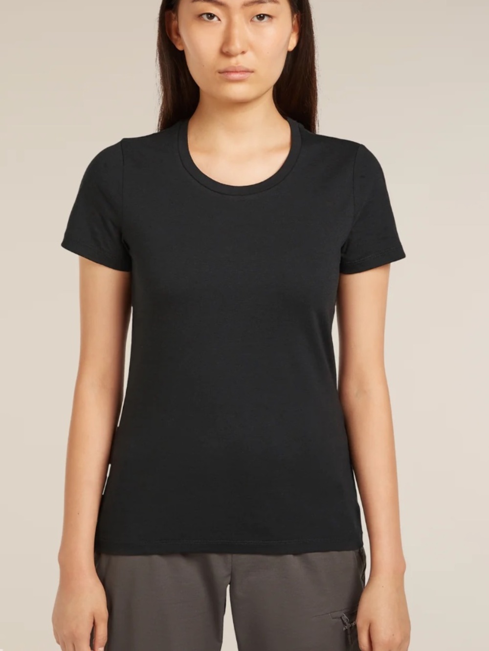 BNWT- Icebreaker Women's Central Classic Short Sleeve T-Shirt Cotton Merino Wool